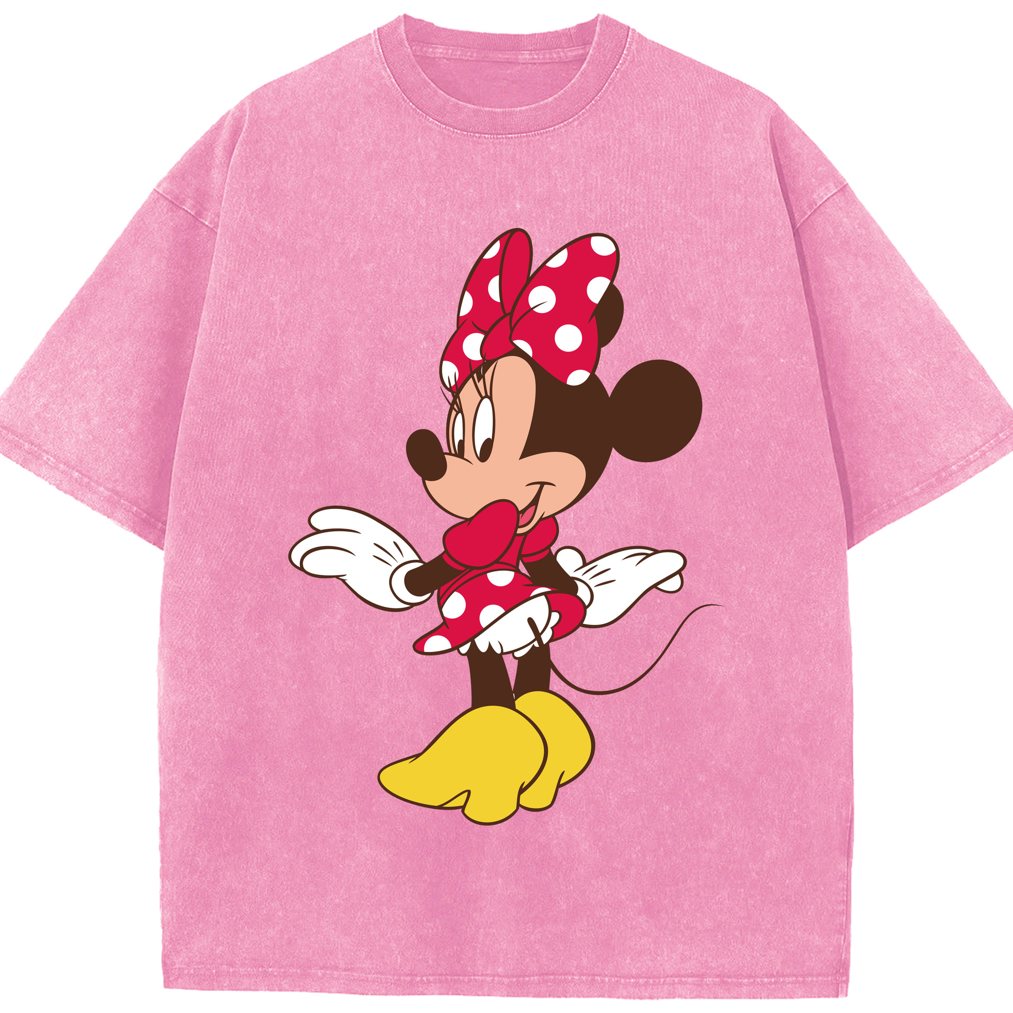 （画像用） ミッキーマウス Mickey Mouse 綿100% ヴィンテージ風 半袖Tシャツ（フロントプリント）